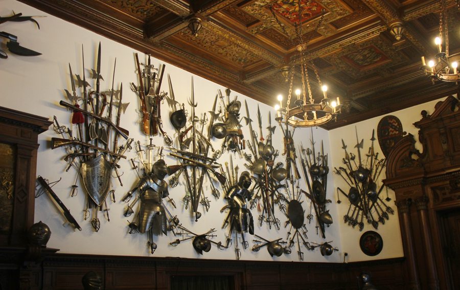 The Grand Armoury at Peleș Castle — 4,000 pieces of weaponry
